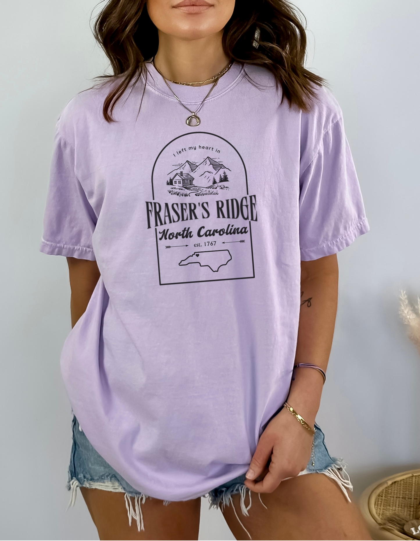 I left my heart in FRASER'S RIDGE -- Unisex Garment-Dyed T-shirt