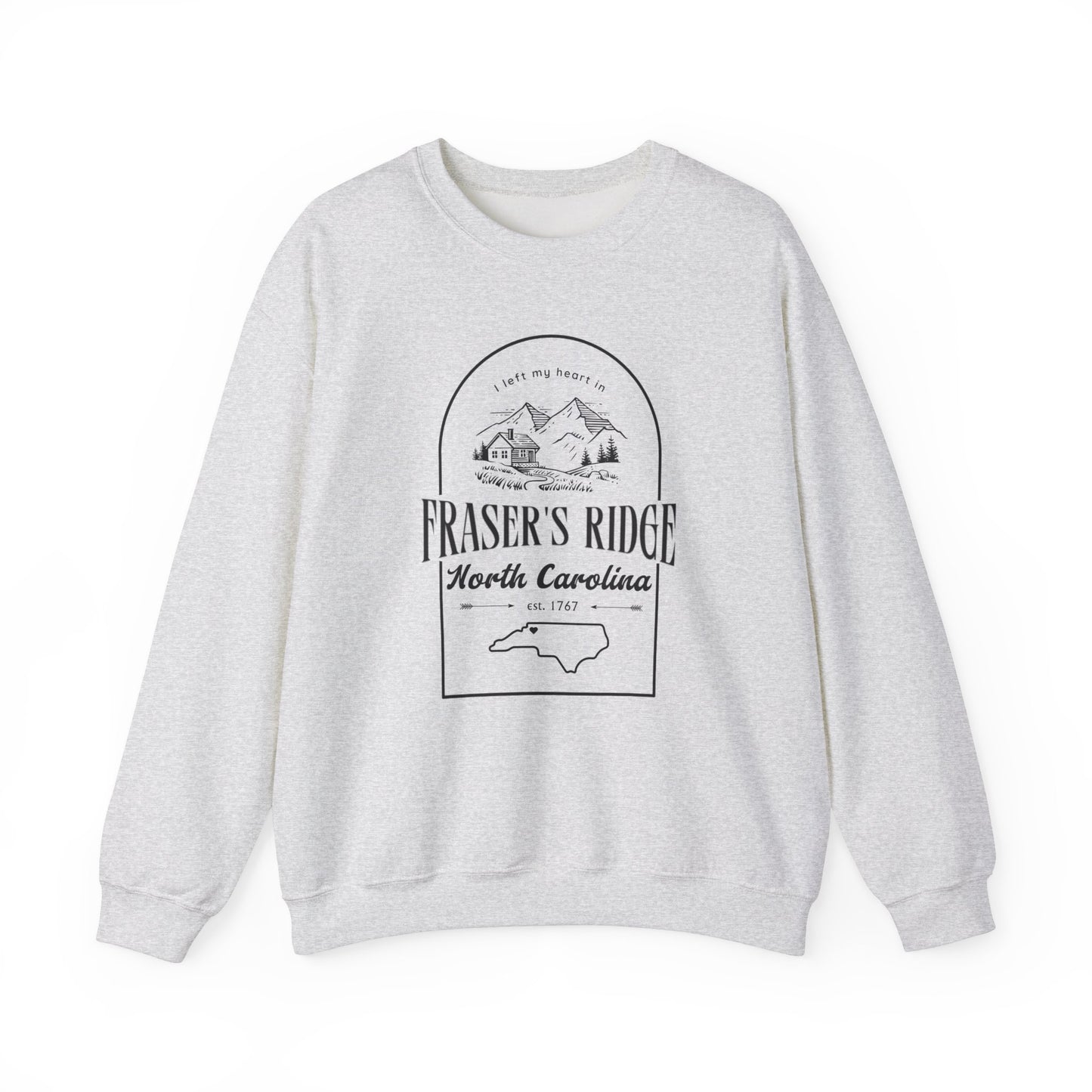 I left my heart in FRASER'S RIDGE -- Unisex Heavy Blend™ Crewneck Sweatshirt