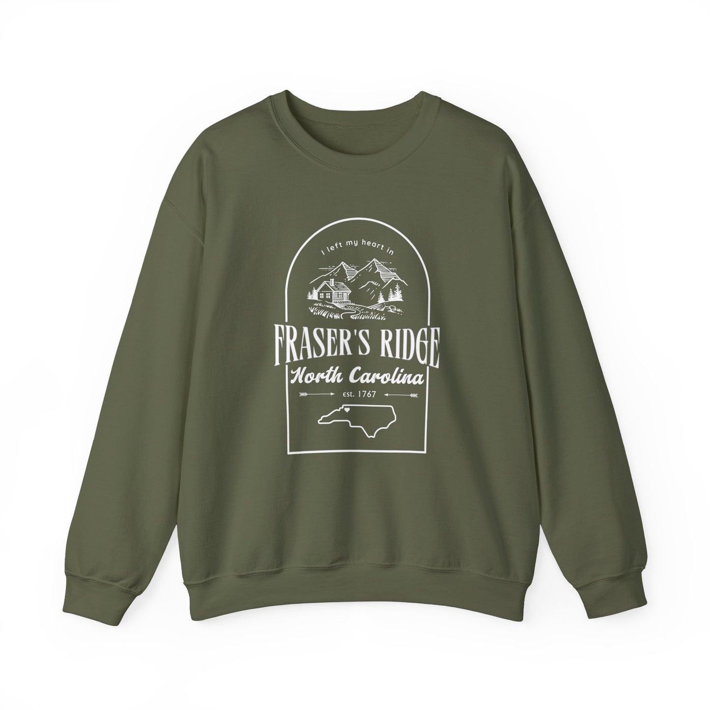 I left my heart in FRASER'S RIDGE -- Unisex Heavy Blend™ Crewneck Sweatshirt