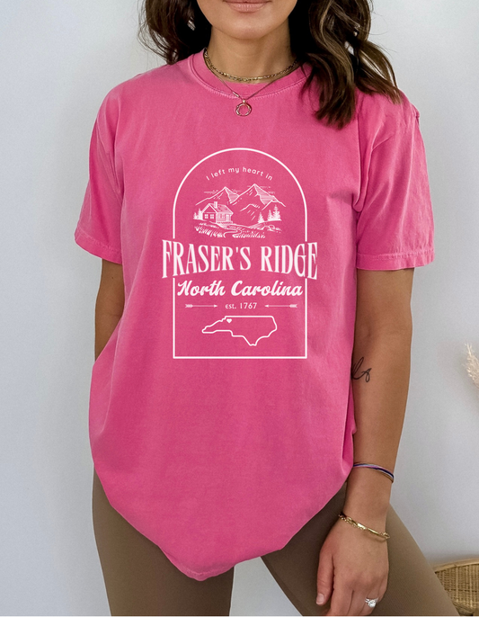 I left my heart in FRASER'S RIDGE -- Unisex Garment-Dyed T-shirt