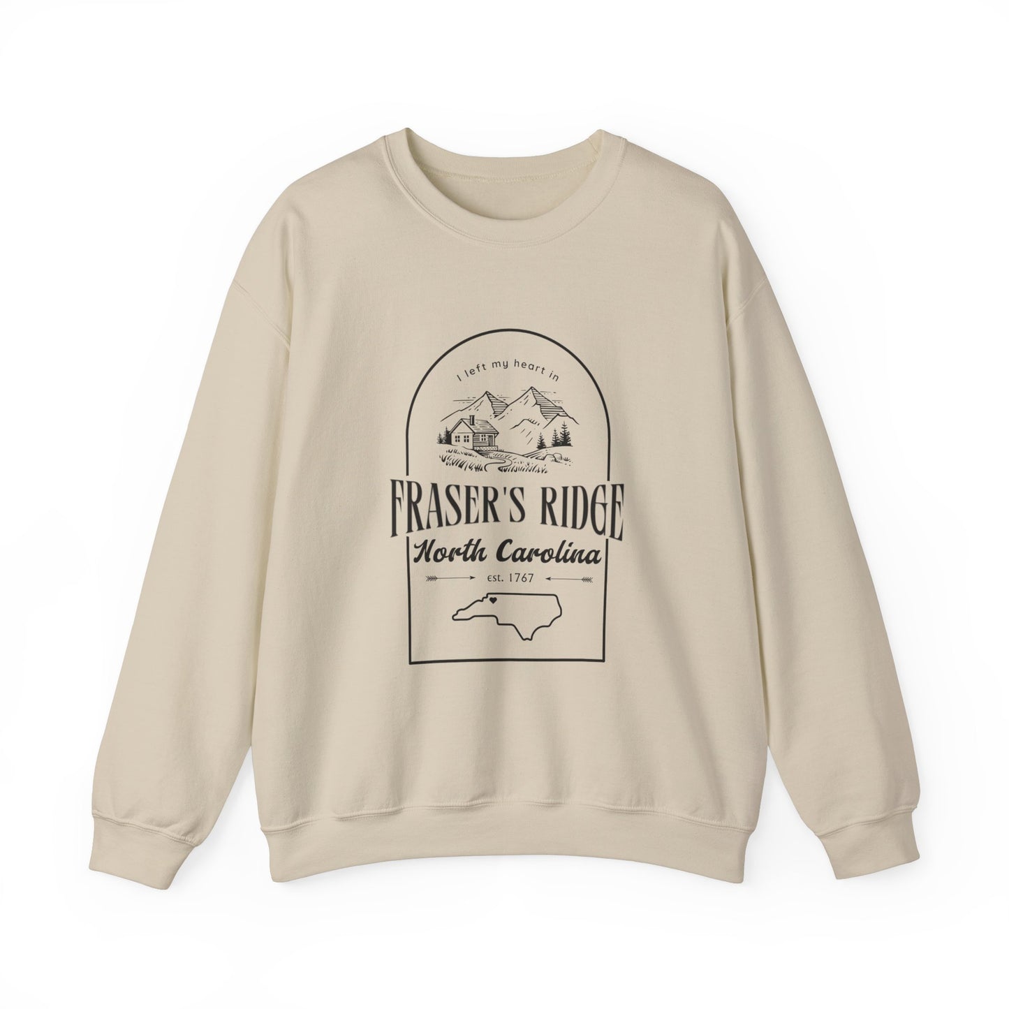 I left my heart in FRASER'S RIDGE -- Unisex Heavy Blend™ Crewneck Sweatshirt