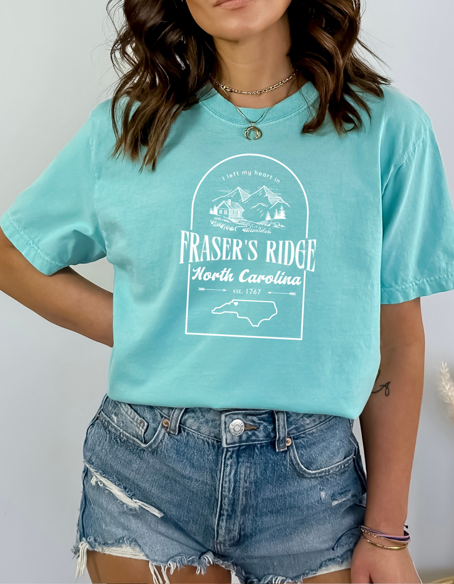 I left my heart in FRASER'S RIDGE -- Unisex Garment-Dyed T-shirt